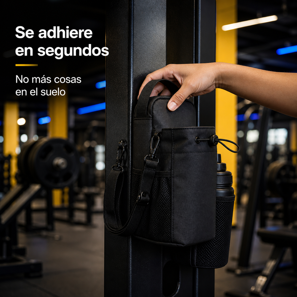 Bolso Magnético GymBag™ — Se Pega a tu Máquina del Gym