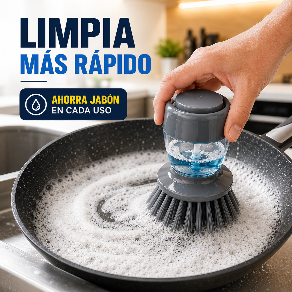 Cepillo Dispensador + 2 Toallas Microfibra
