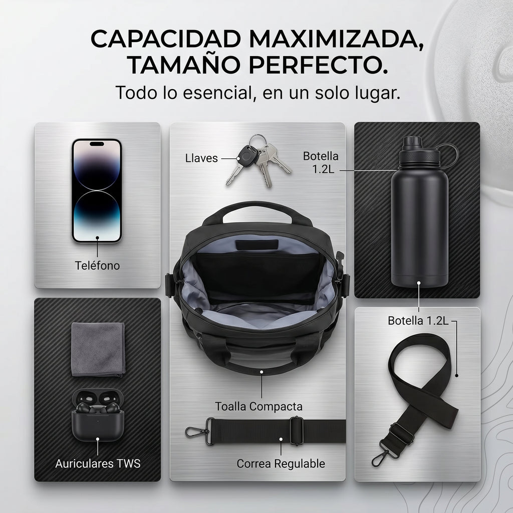 Bolso Magnético GymBag™ — Se Pega a tu Máquina del Gym